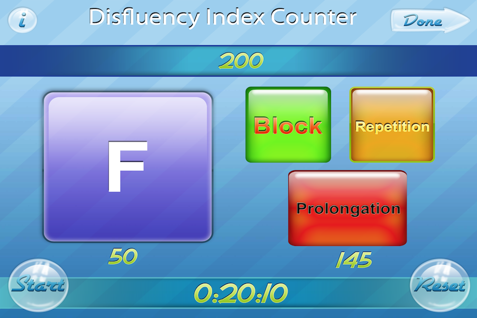Disfluency Index Counter